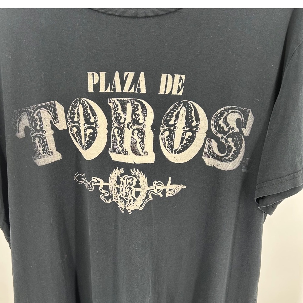 Polo Ralph Lauren Plaza‎ De Toros Graphic T-Shirt Black XL Custom Fit Cotton